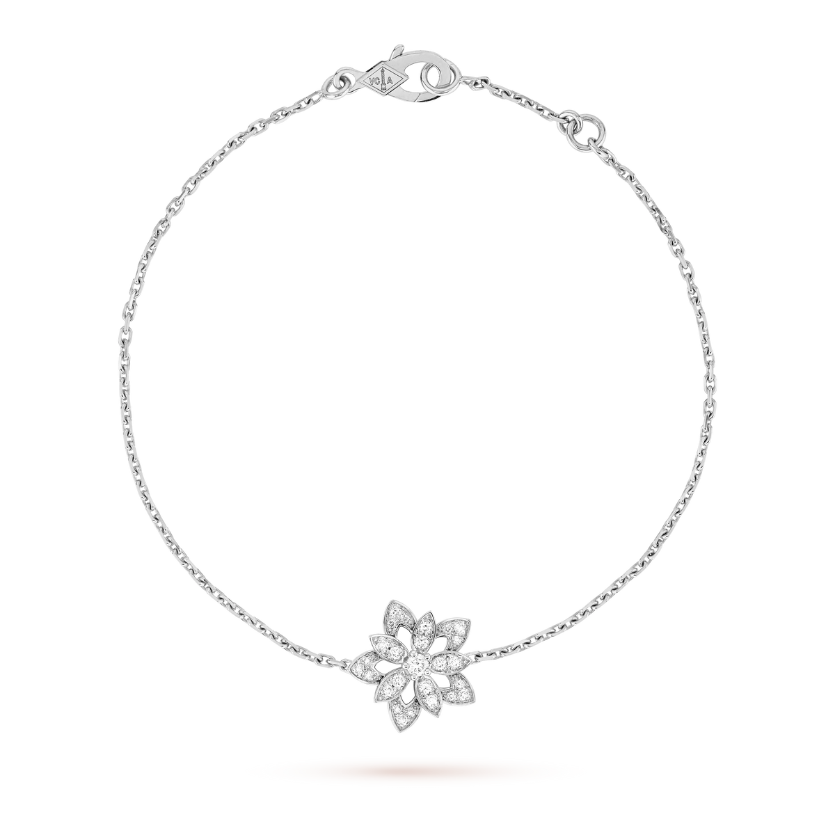 Van Cleef & Arpels Lotus Collection Mini Diamond Bracelet