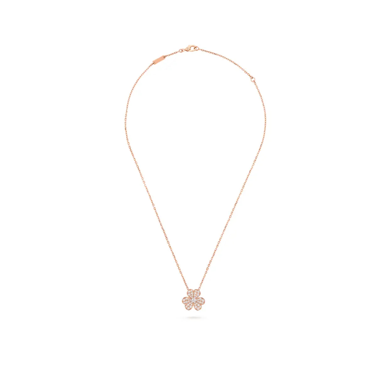 Van Cleef & Arpels Frivole collection clover necklace