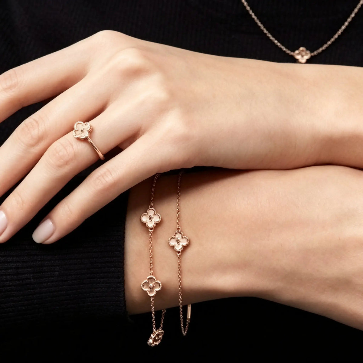 Van Cleef & Arpels Sweet Alhambra Six-Flower Bracelet