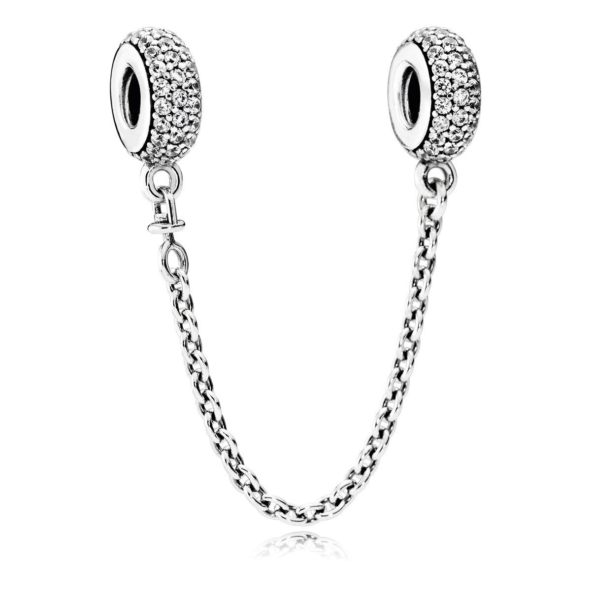 Pandora Pavé Inspiration with Clear CZ Safety Chain