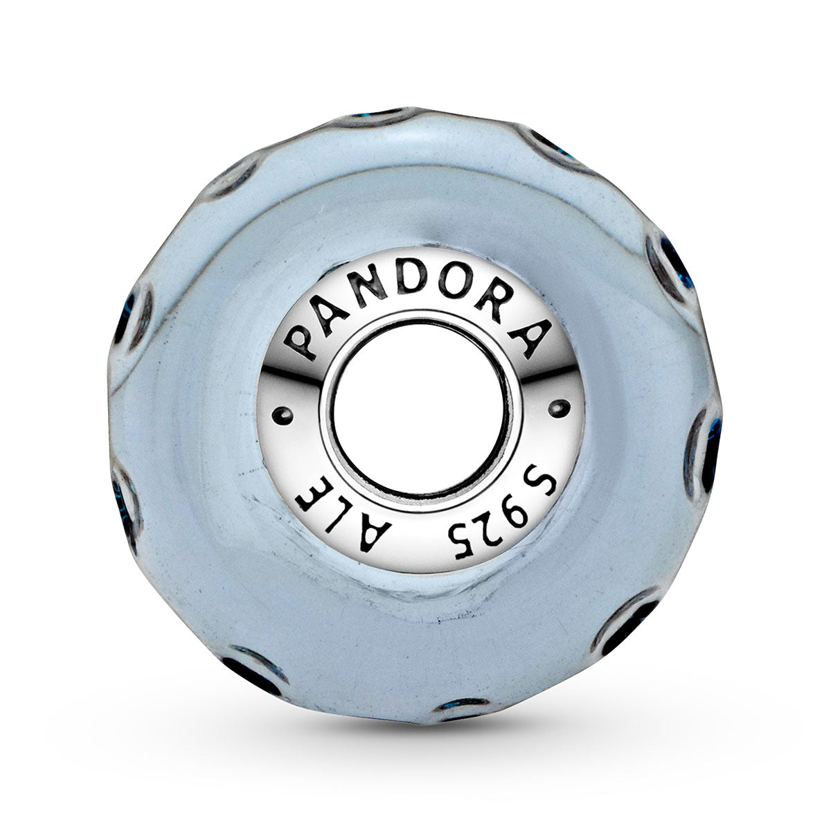 Pandora Wavy Dark Blue Murano Glass Ocean Charm