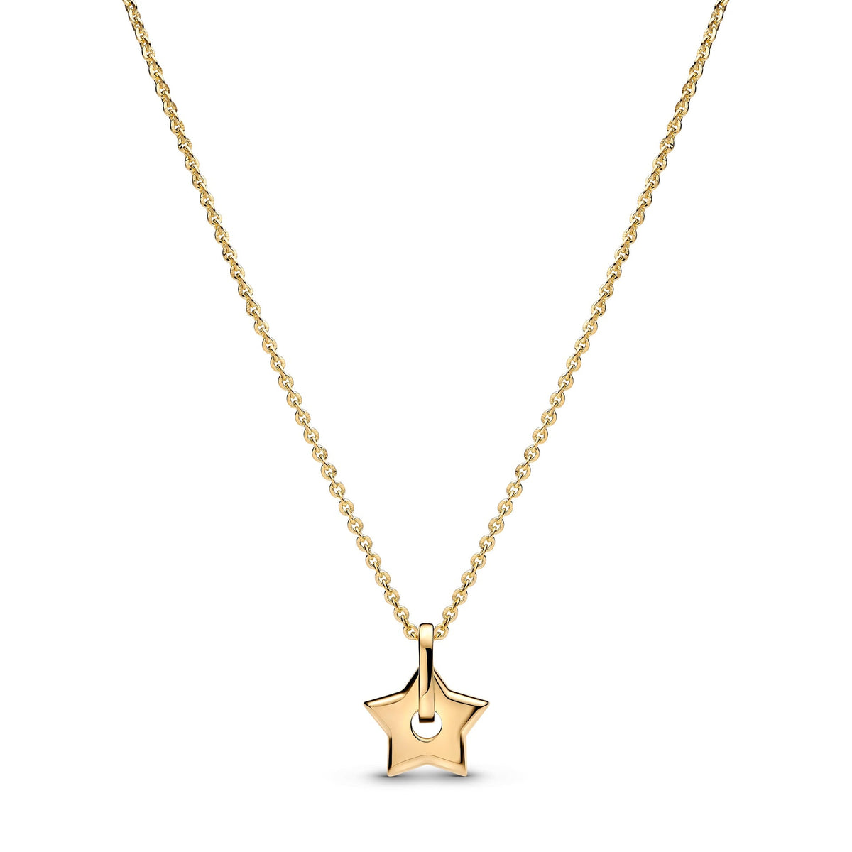 Pandora Talisman 14k Gold Lab-grown Diamond Pavé Star Pendant Necklace