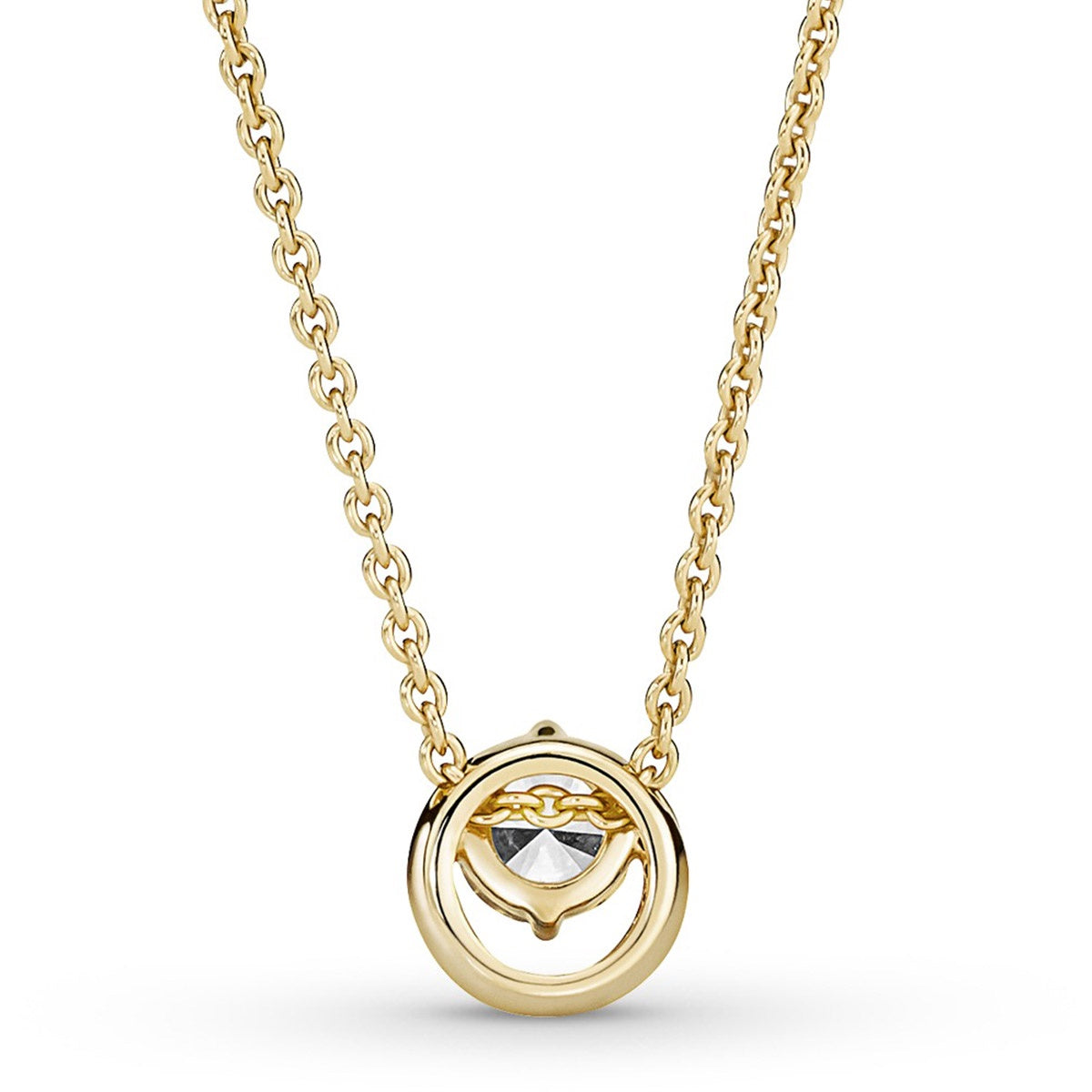Pandora Sparkling Round Halo Pendant Collier Necklace