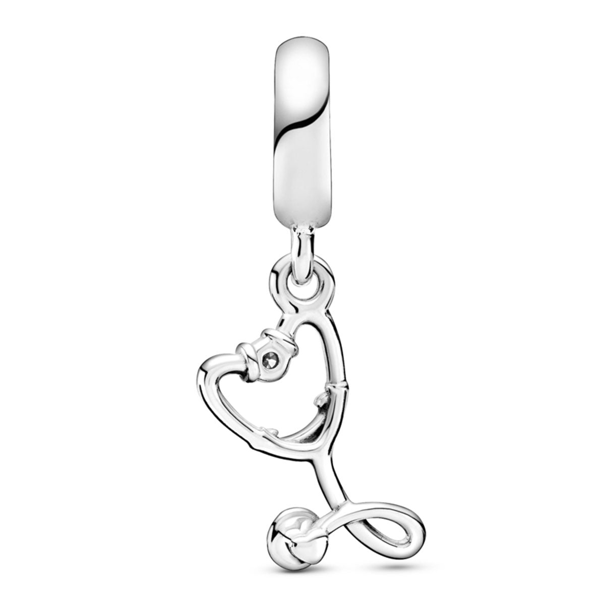 Pandora Stethoscope Heart Dangle Charm