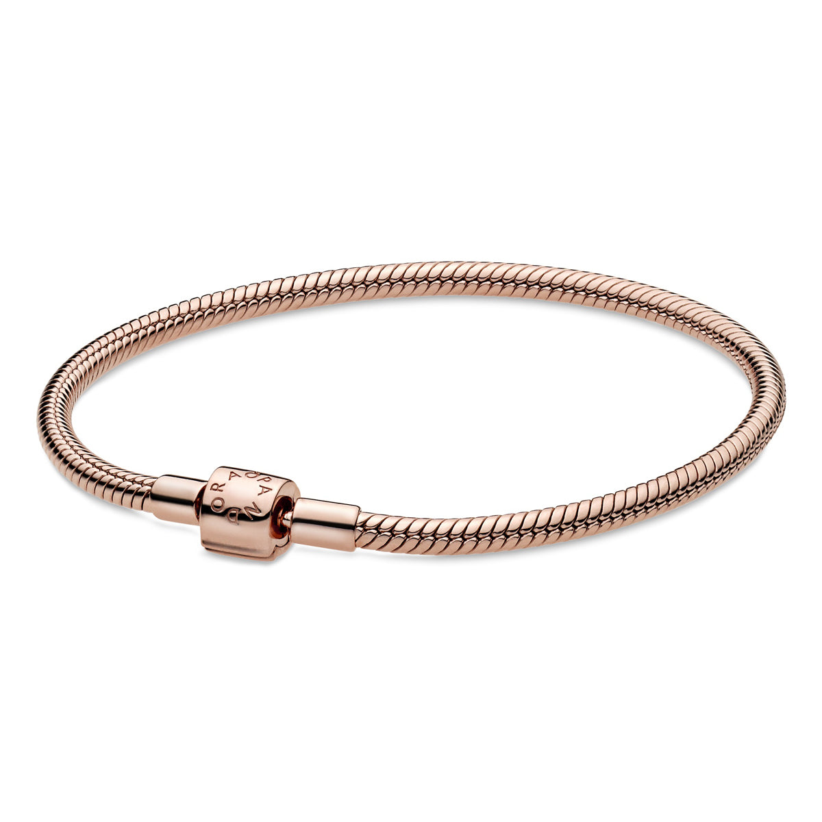 Pandora Moments Barrel Clasp Snake Chain Bracelet