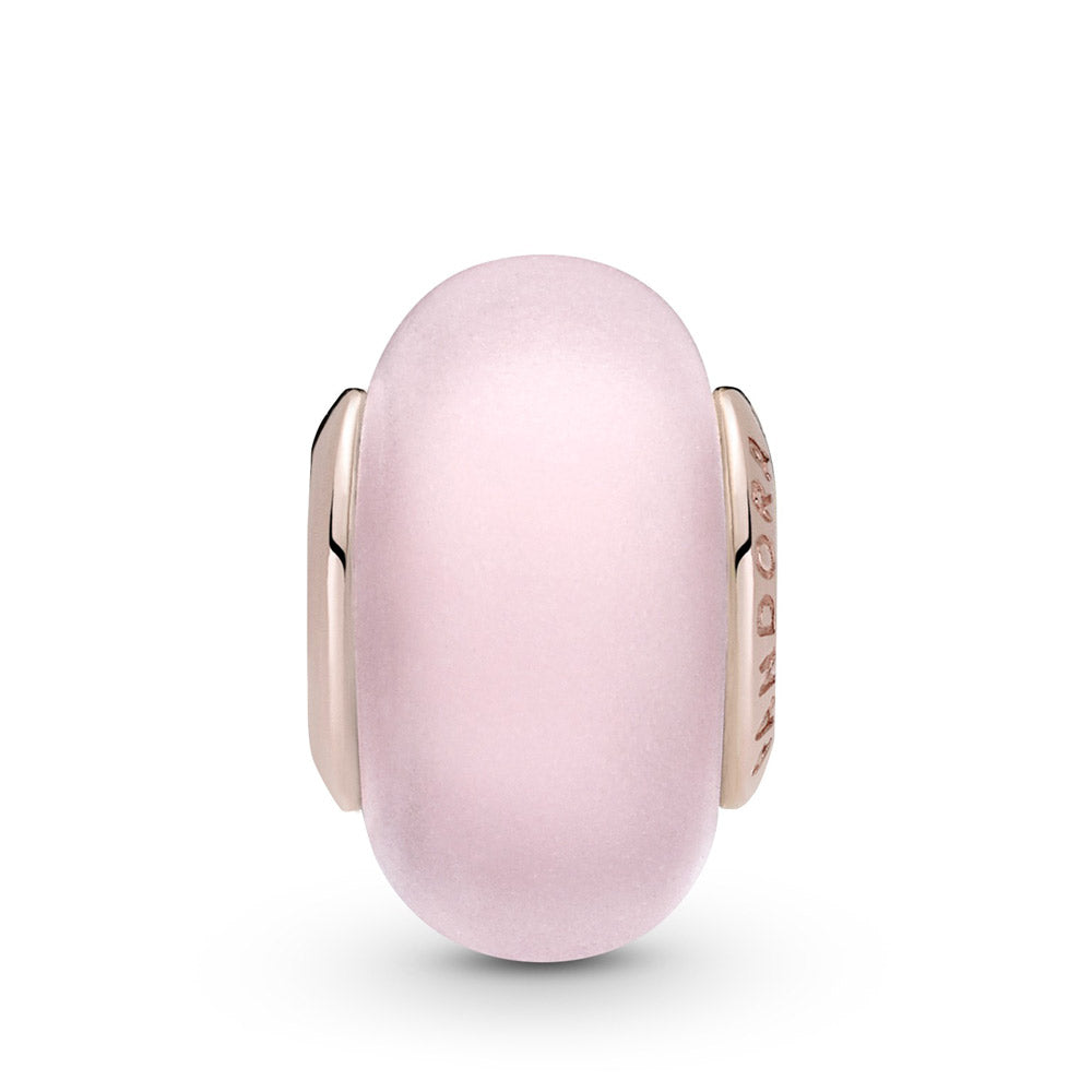 Pandora Matte Pink Murano Glass Charm