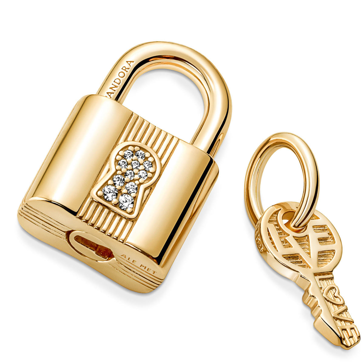 Pandora Padlock & Key Dangle Charm