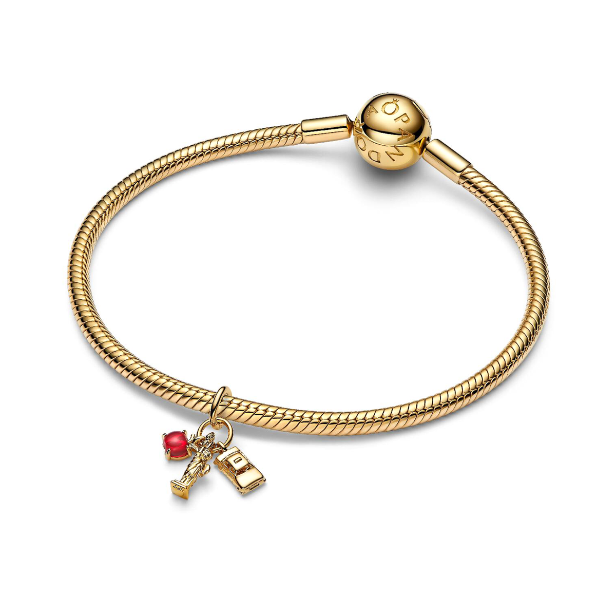 Pandora Red Maple Leaf Dangle Charm