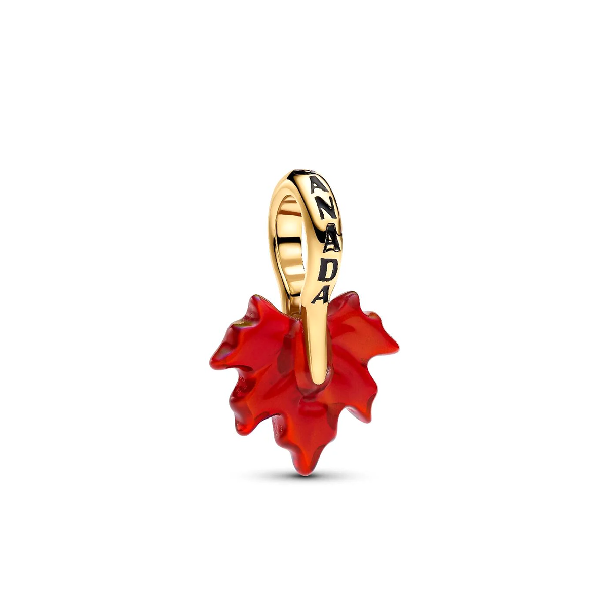 Pandora Red Maple Leaf Dangle Charm