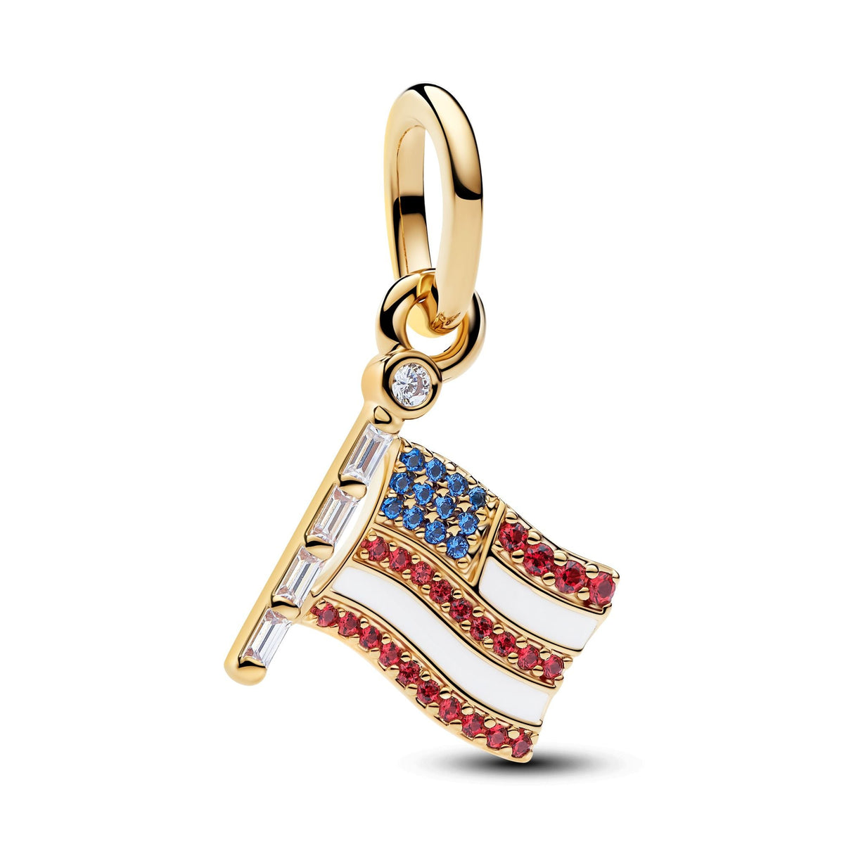 Pandora American Flag Dangle