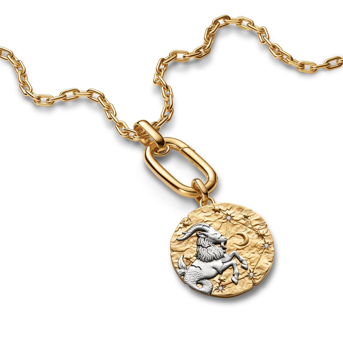 Pandora Capricorn Zodiac Oversized Medallion Charm