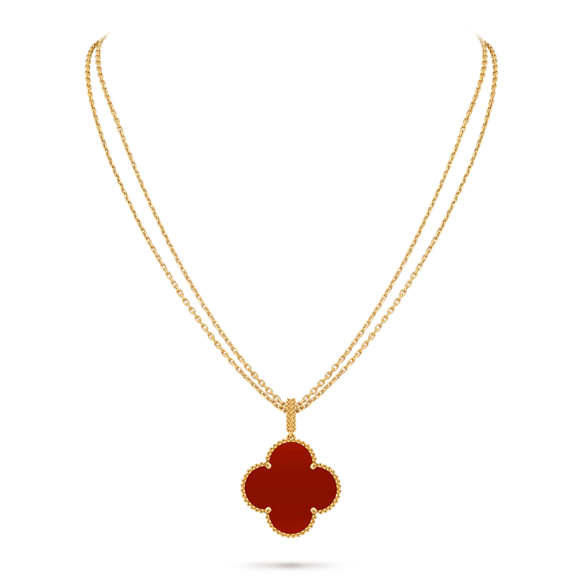 Van Cleef & Arpels Magic Alhambra Carnelian Long Necklace