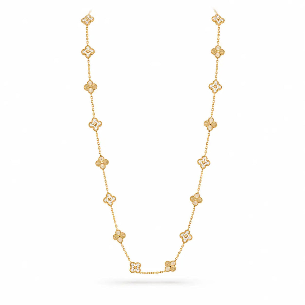Van Cleef & Arpels Vintage Alhambra 20-motif long necklace