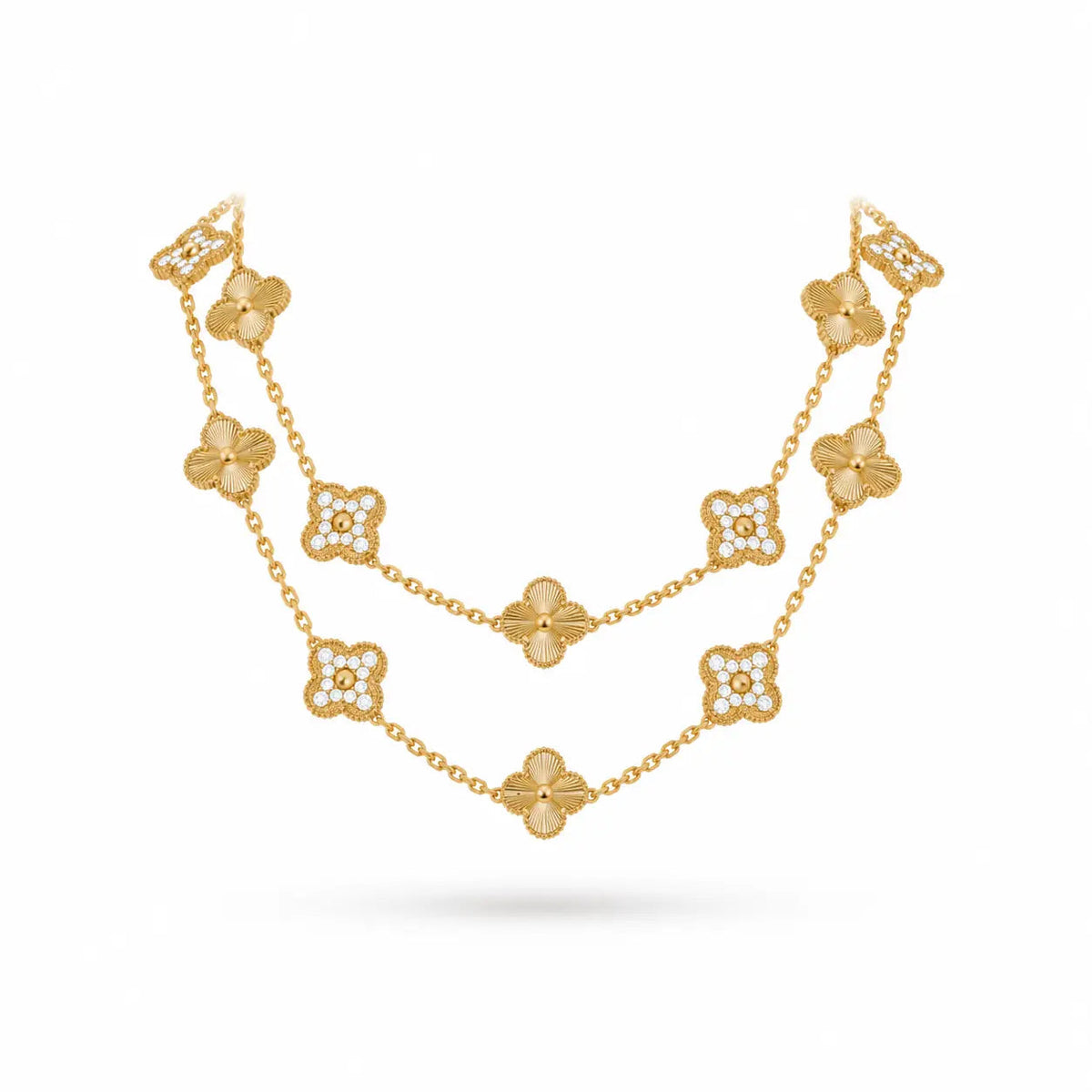 Van Cleef & Arpels Vintage Alhambra 20-motif long necklace