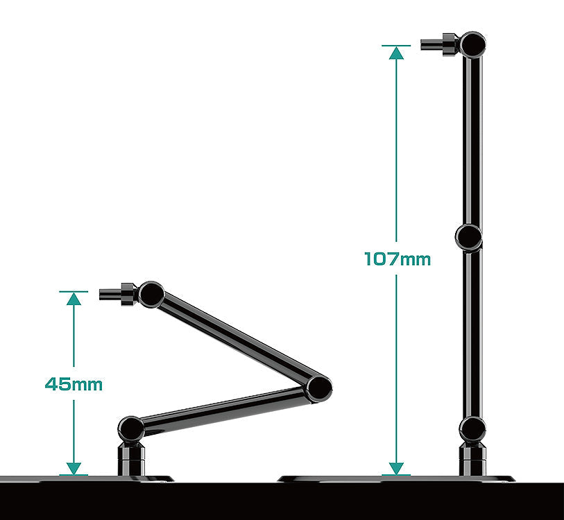 The Simple Stand mini x4 Black (for Small Figures & Chibi Figures)