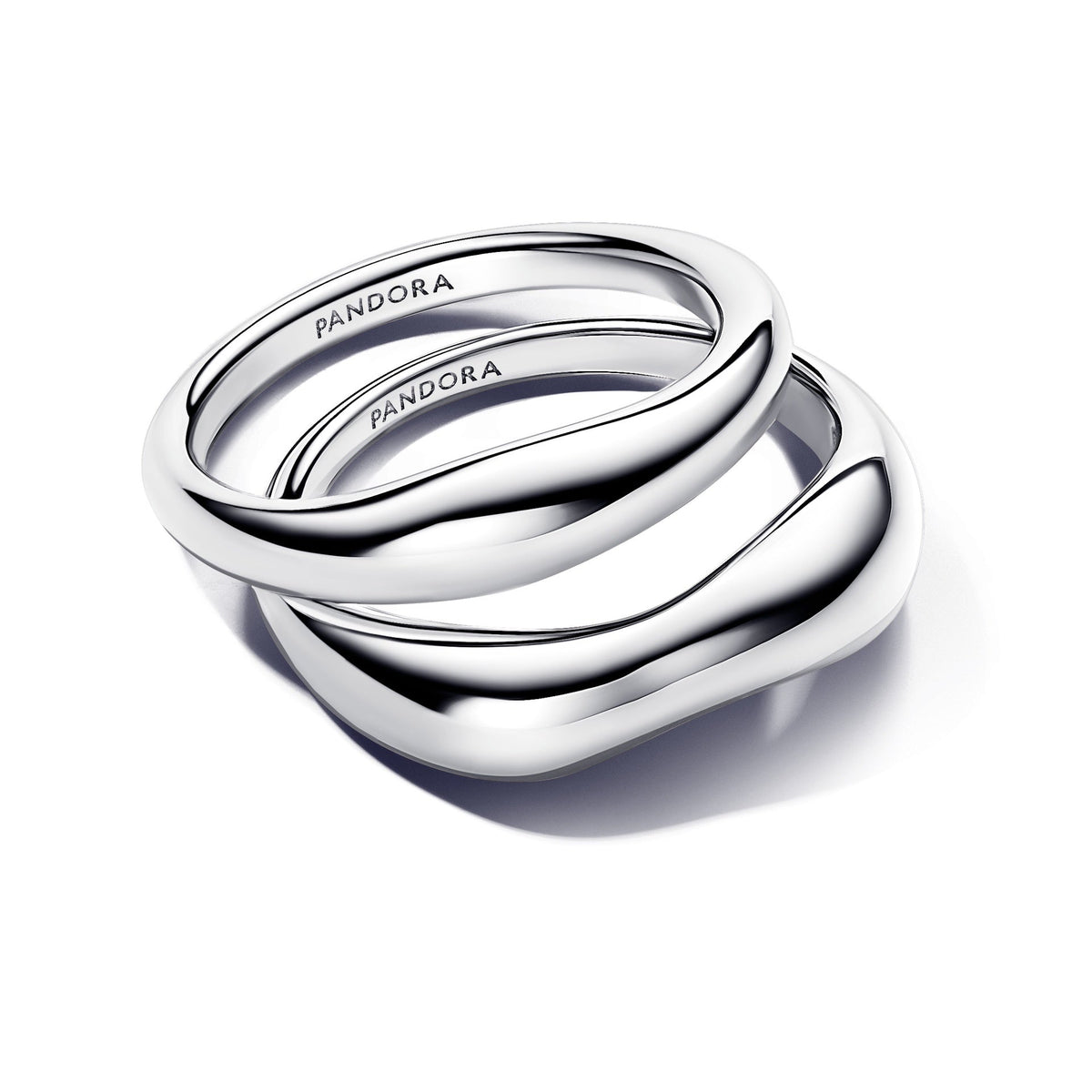 Pandora Organically Shaped Stacking Rings