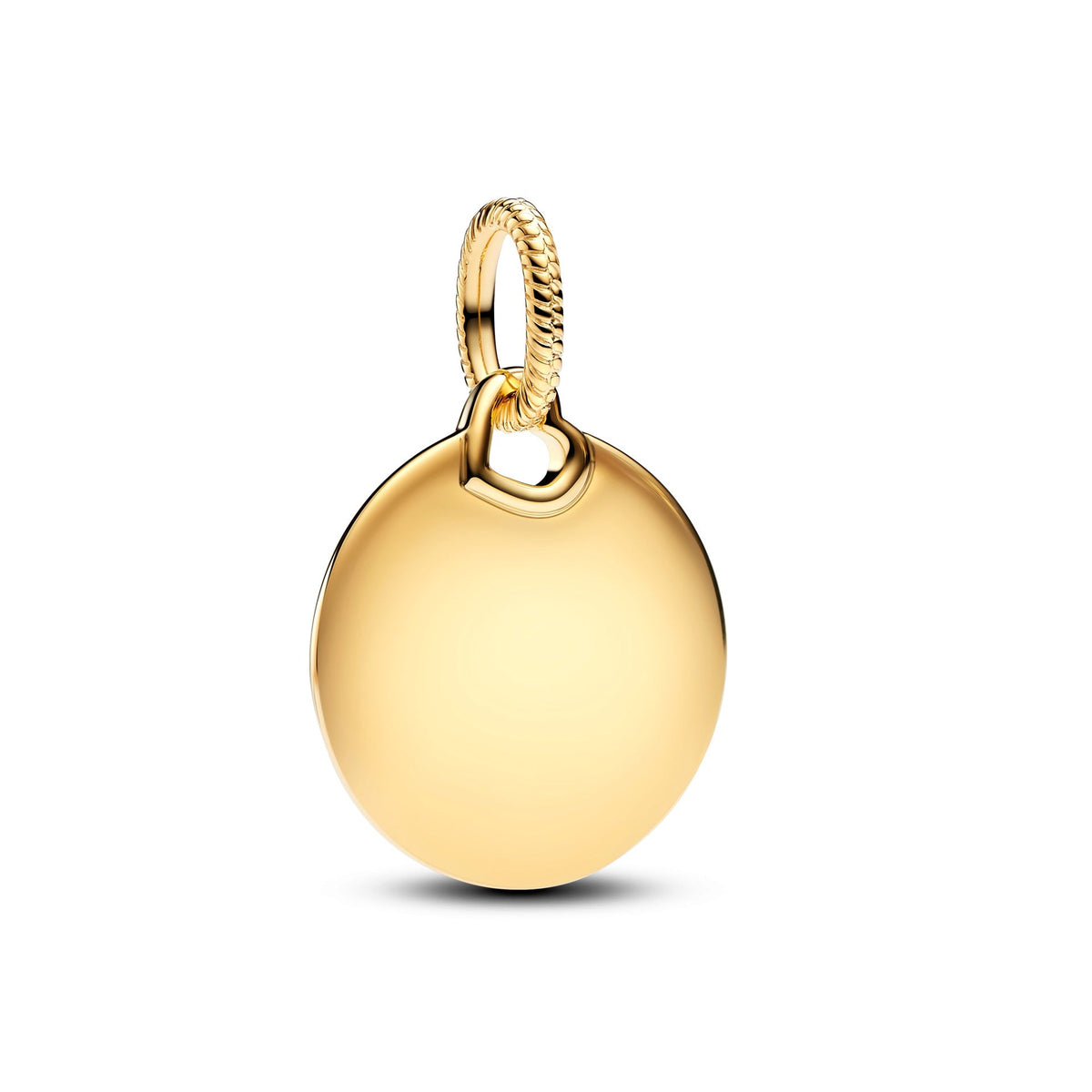 Pandora Engravable Round Tag Dangle Charm