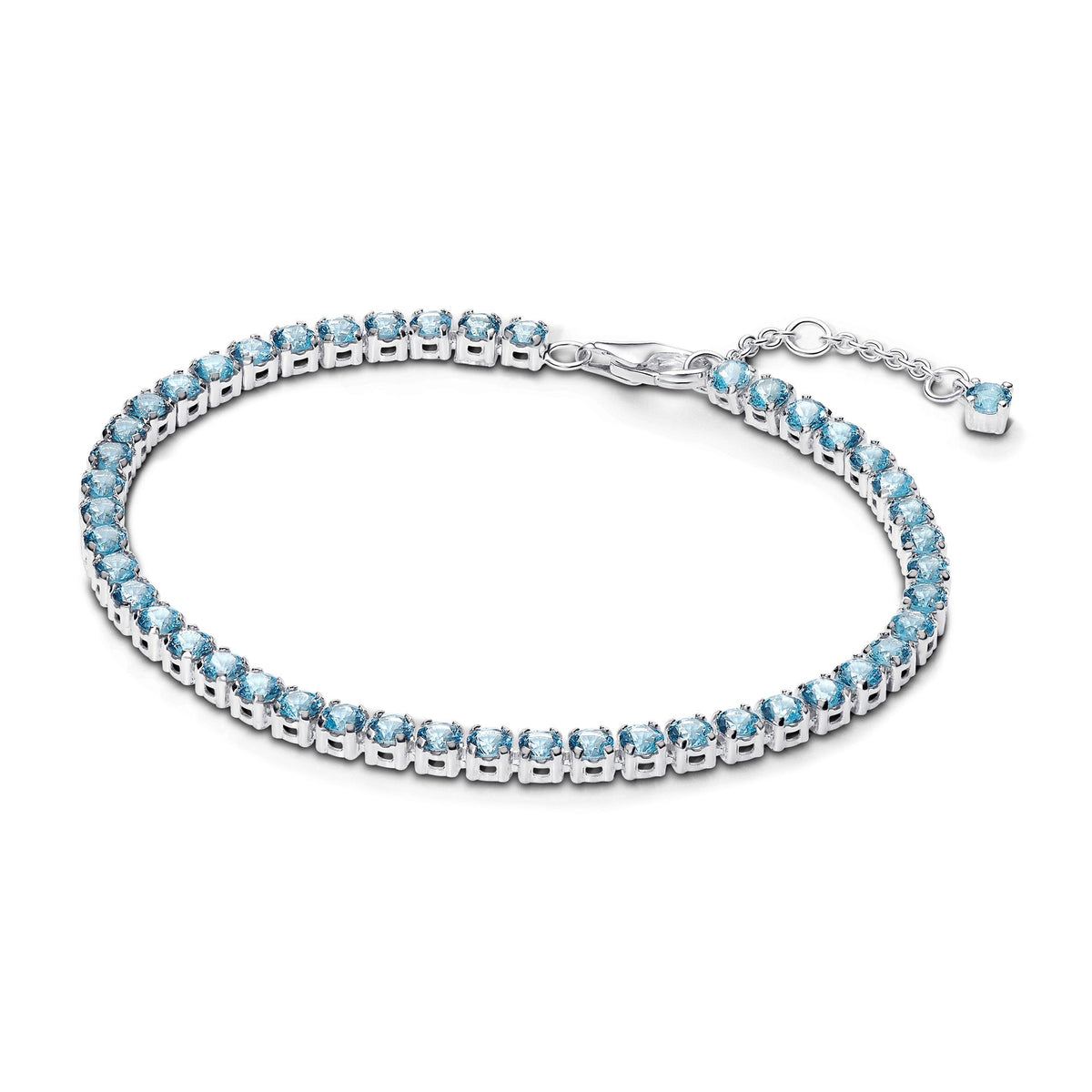 Pandora Sparkling Light Blue Tennis Bracelet