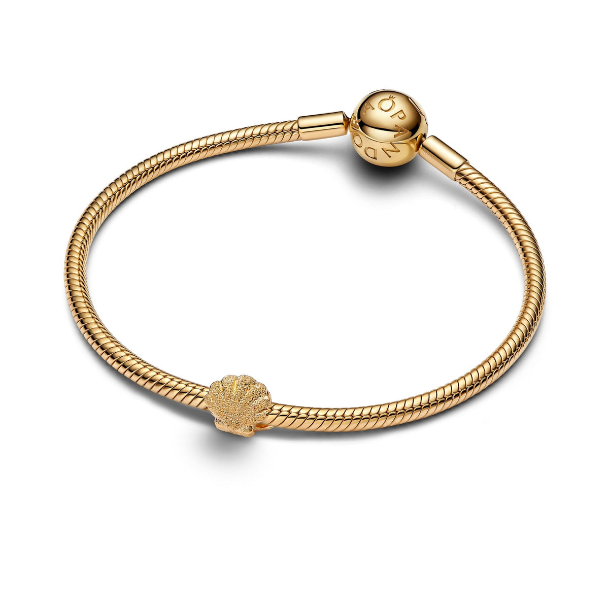 Pandora Textured Shell Mini Charm