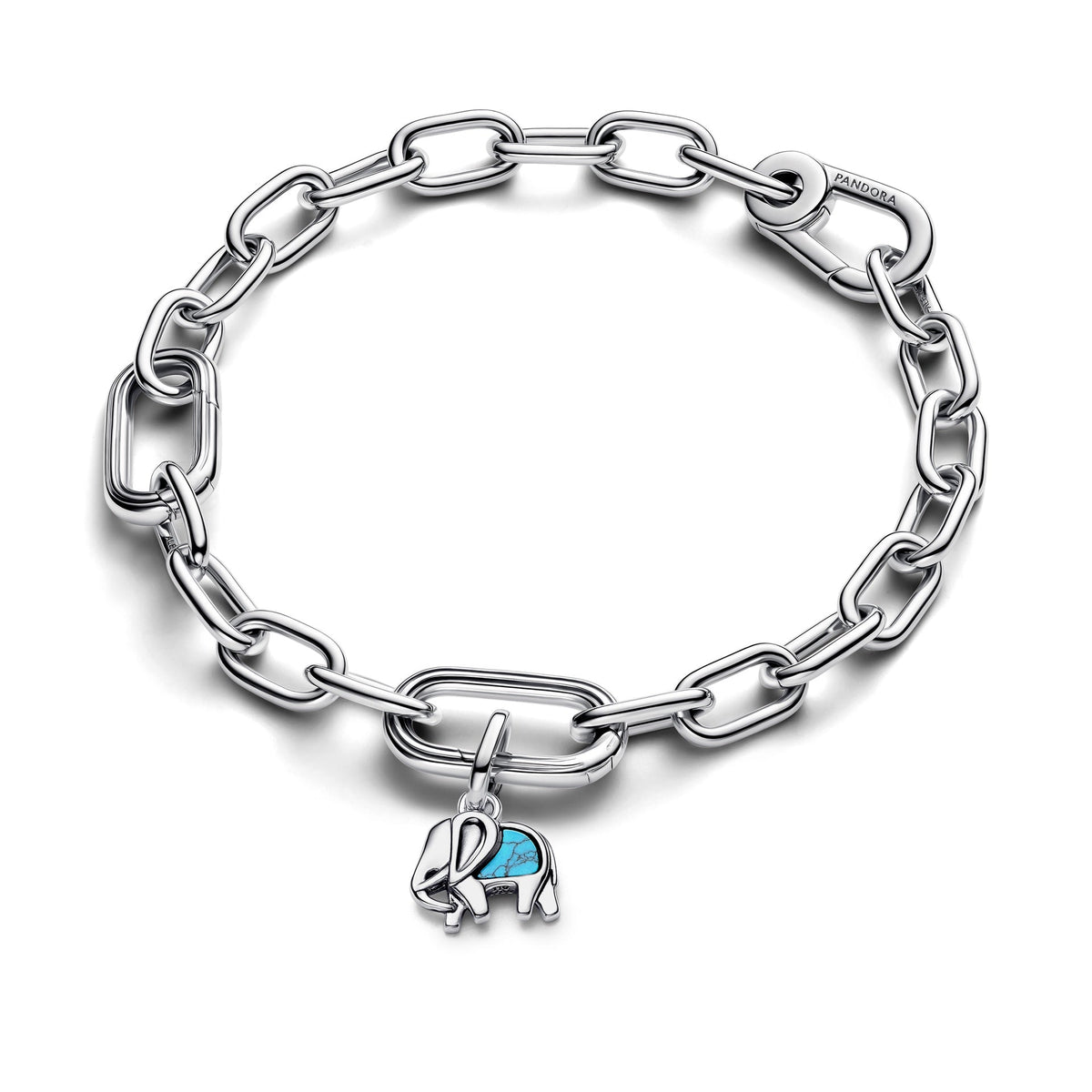 Pandora Turquoise-colored Elephant Mini Dangle Charm