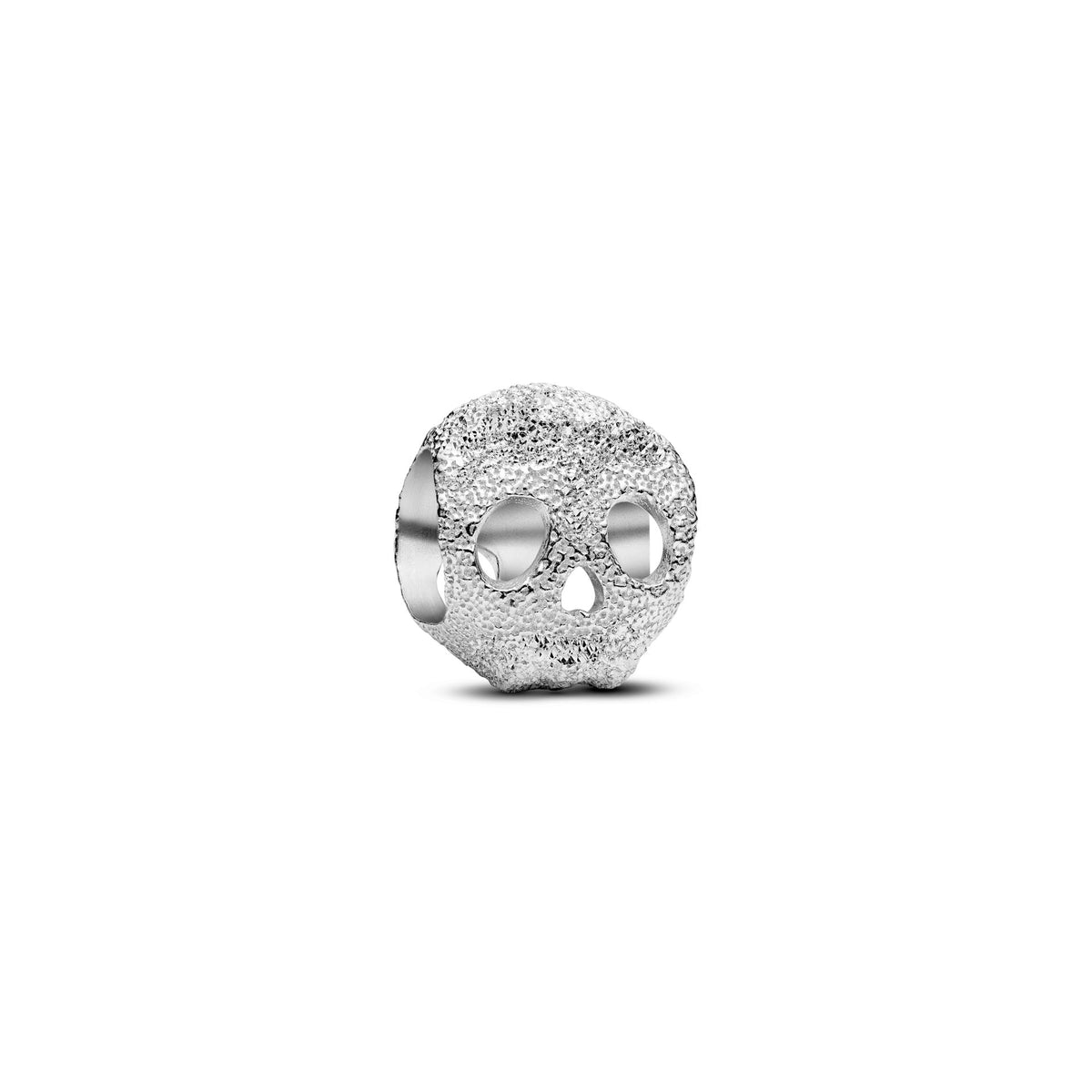 Pandora Textured Skull Mini Charm