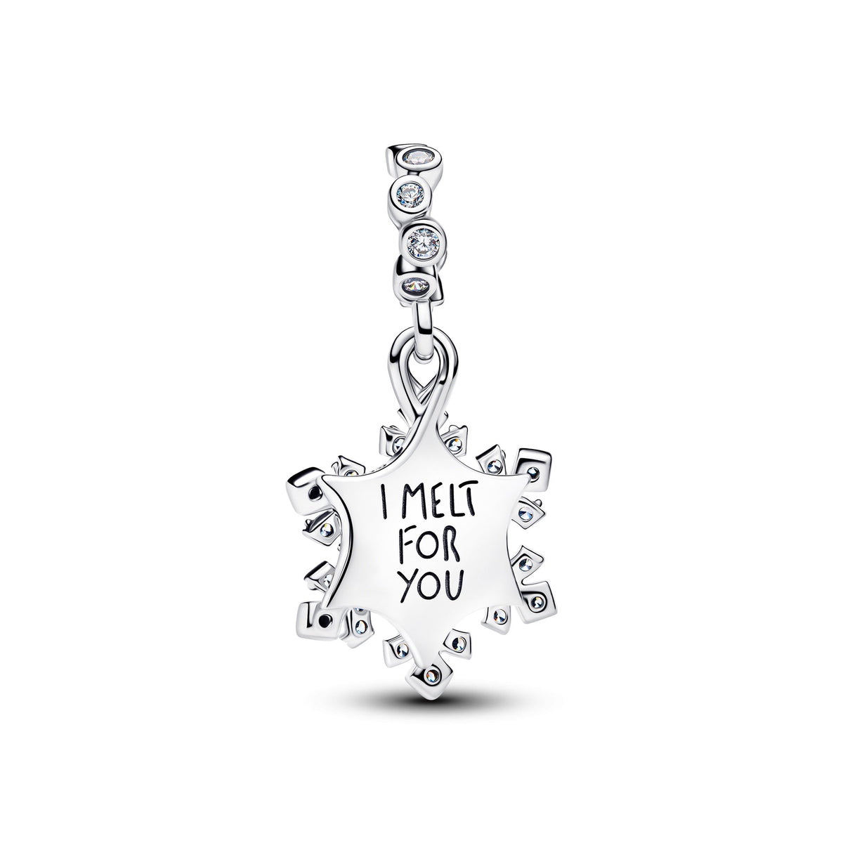 Pandora Opalescent Snowflake Double Dangle Charm