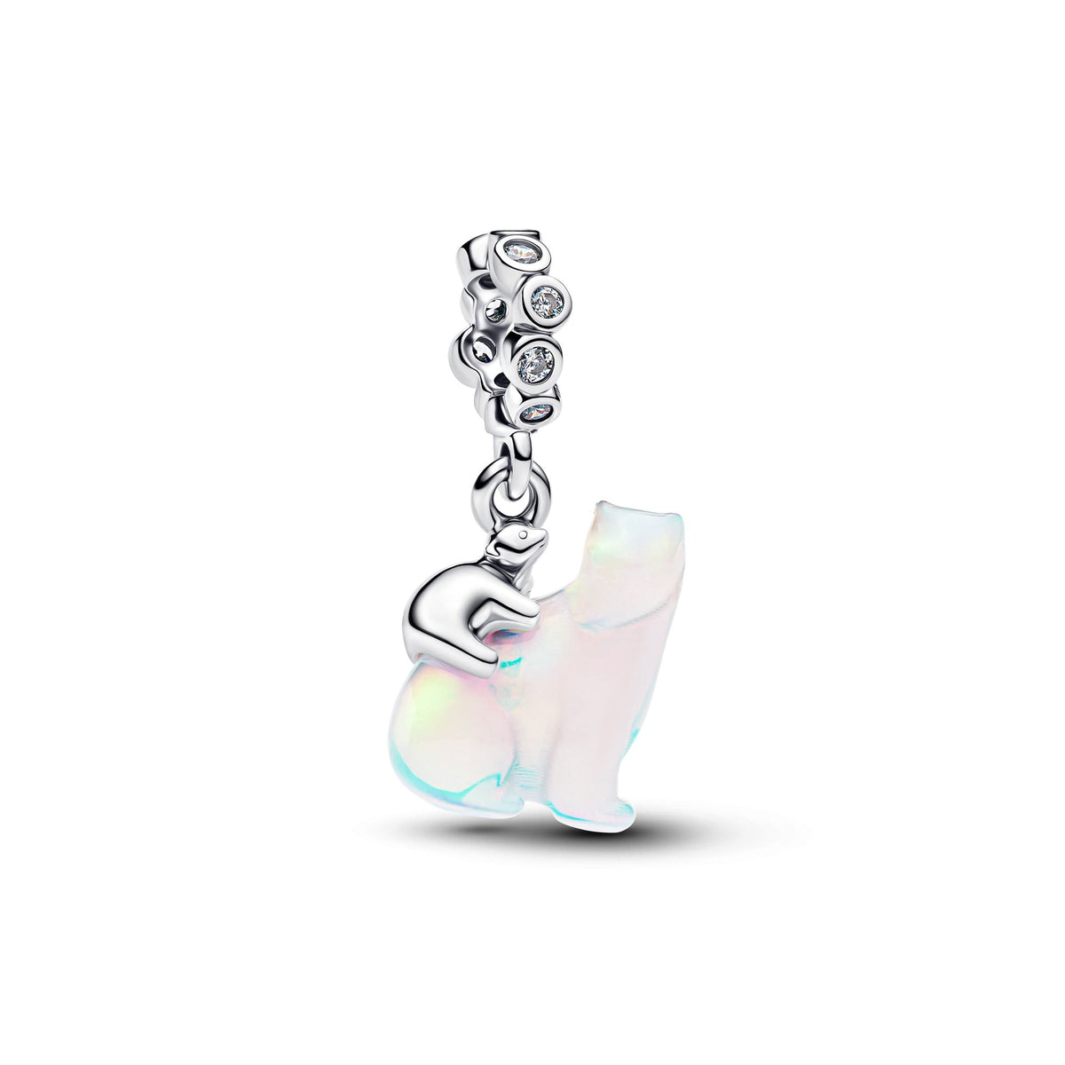 Pandora Polar Bear Mother & Cub Dangle Charm