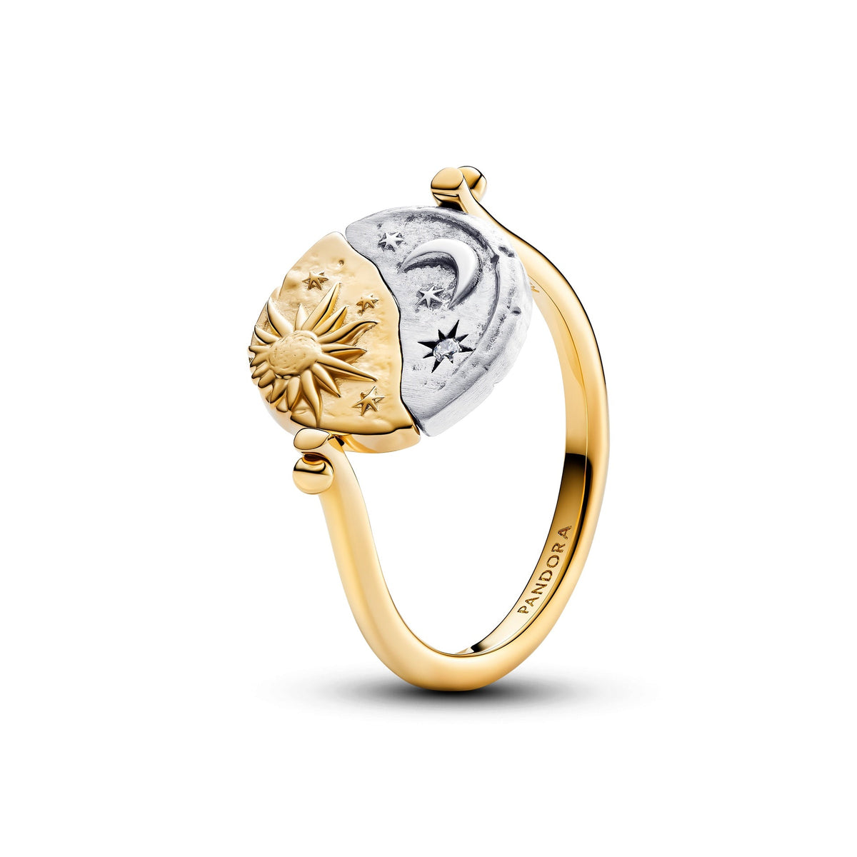 Pandora Sun & Moon Reversible Medallion Ring