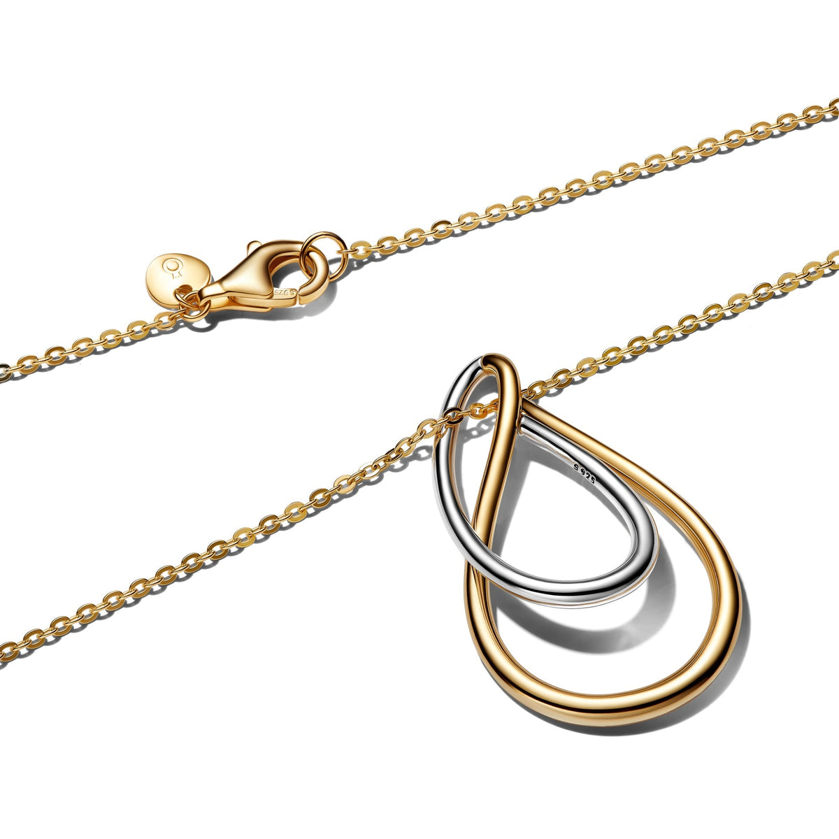 Pandora Two-Tone Double Pendant Necklace