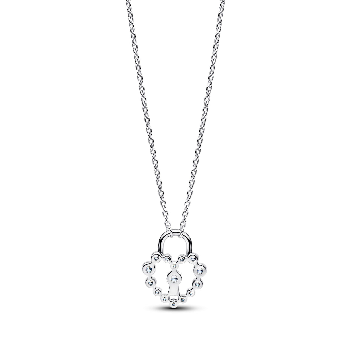 Pandora Sparkling Heart Padlock Pendant Necklace