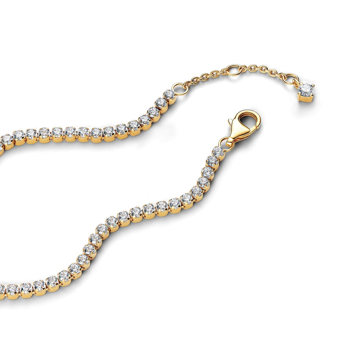 Pandora 14k Gold-Plated Sparkling Tennis Bracelet