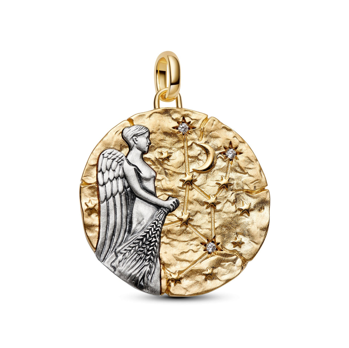 Pandora Virgo Zodiac Oversized Medallion Charm