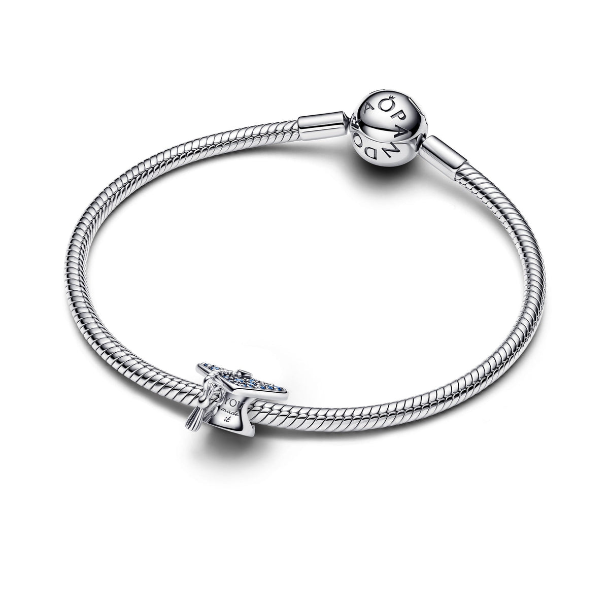 Pandora Sparkling Blue 2026 Graduation Cap Charm