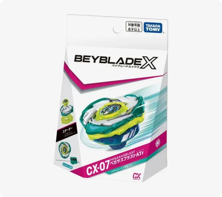 Takara Tomy Beyblade X CX-07 Starter PegasusBlast ATr
