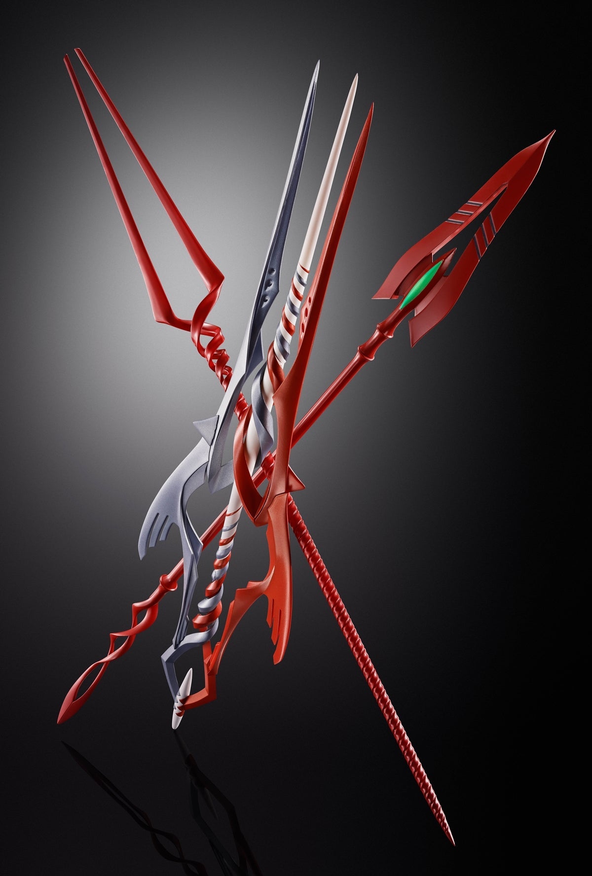 Metal Build 3 Spears Set For Evangelion 30Th With The Spear Another Color