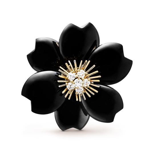 Van Cleef & Arpels Rose de Noël Collection Medium Christmas Rose Brooch