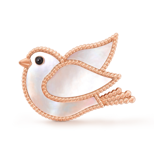 Van Cleef & Arpels Lucky Animals collection pigeon brooch