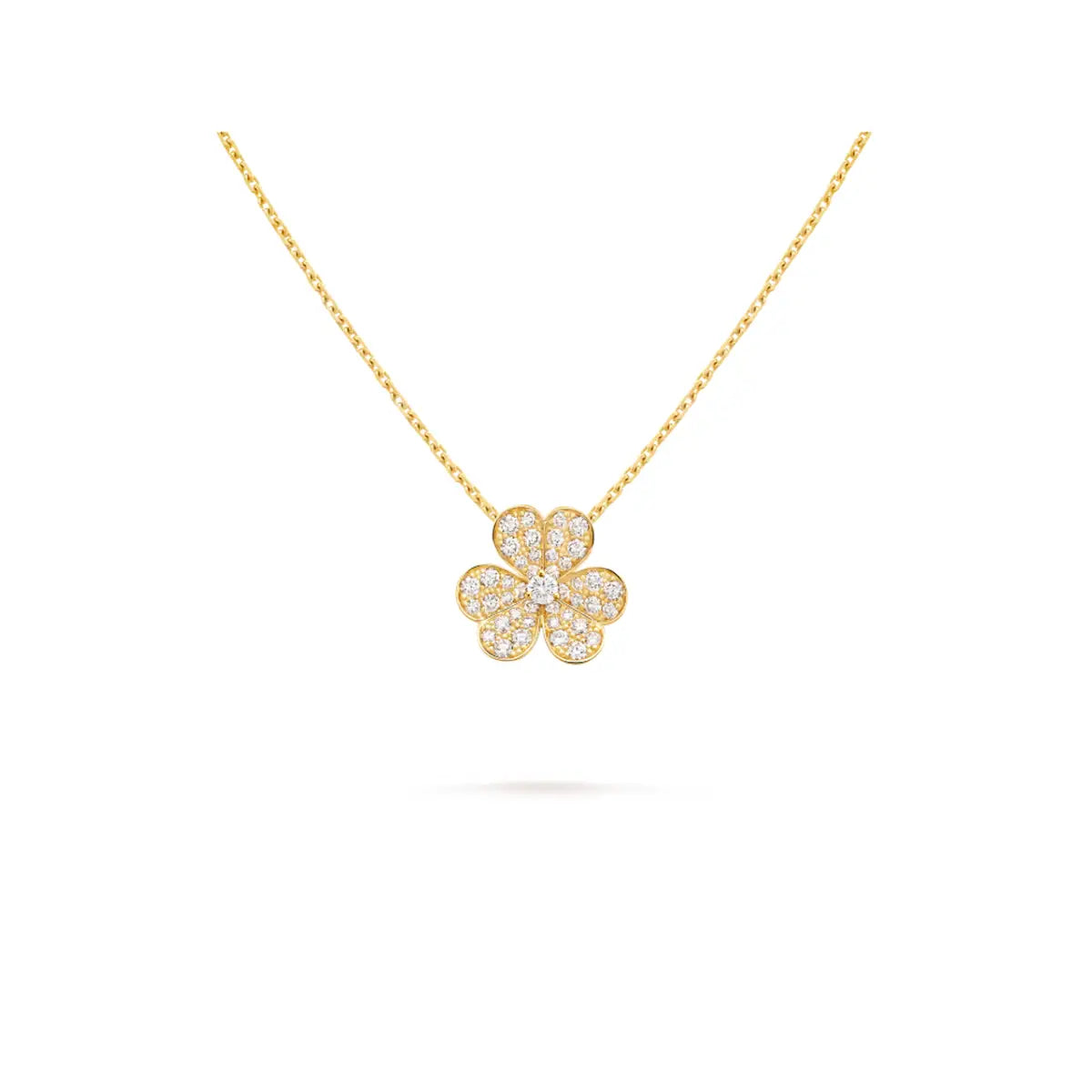 Van Cleef & Arpels Frivole collection clover necklace