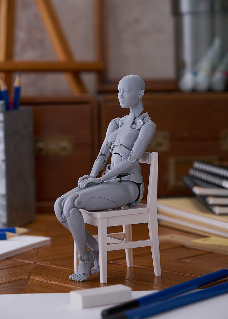Nishimura Style Drawing Doll Olive Gray