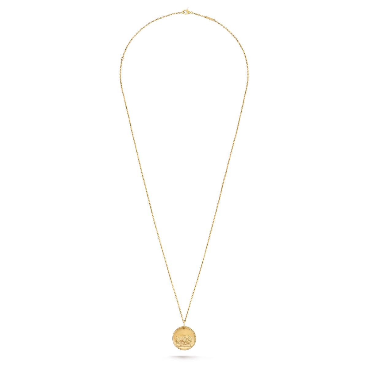Van Cleef & Arpels Zodiaque Poetic Astrology Collection Aries Gold Coin Pendant