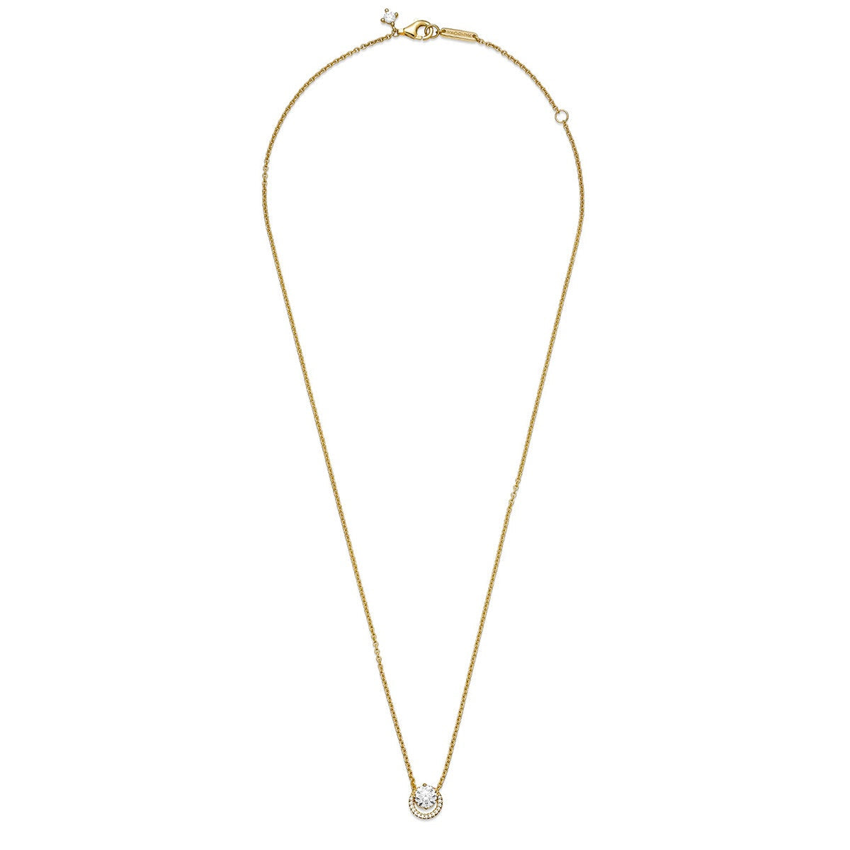 Pandora Sparkling Round Halo Pendant Collier Necklace