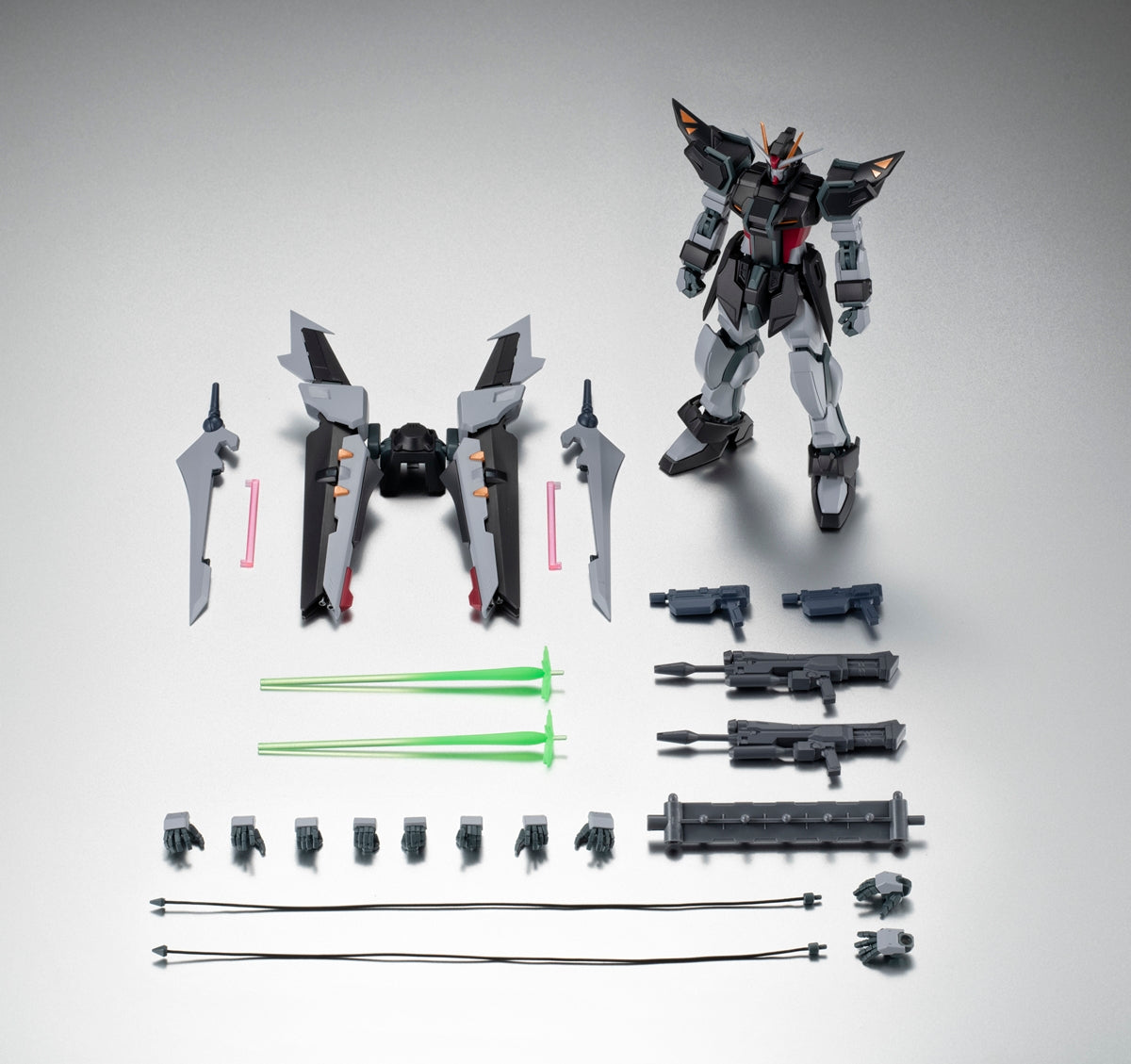 The Robot Spirits GAT-X105E + AQM/E-X09S Strike Noir Gundam ver. A.N.I.M.E.