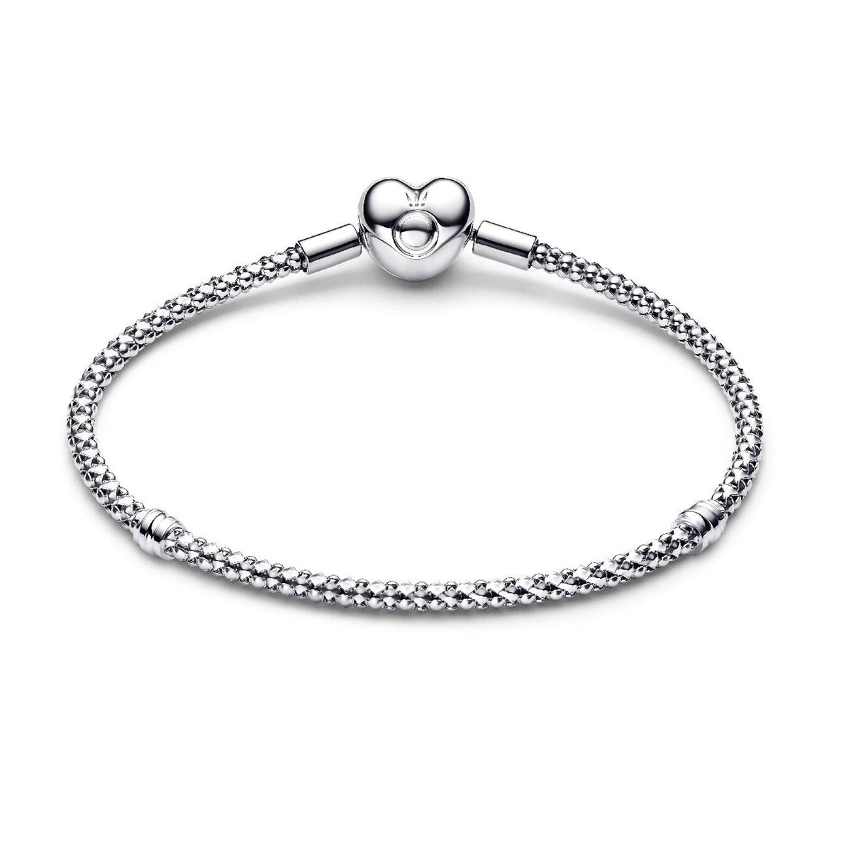 Pandora Heart Clasp Studded Chain Bracelet