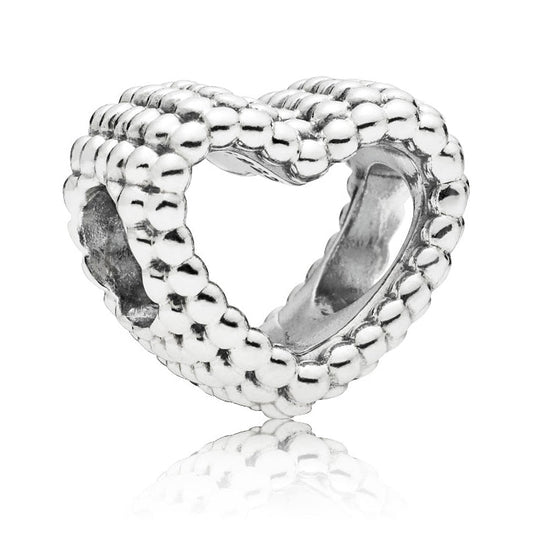 Pandora Beaded Heart Charm
