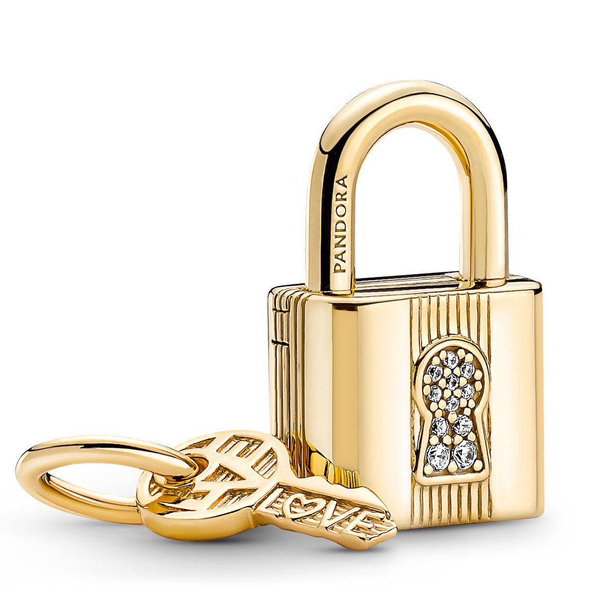 Pandora Padlock & Key Dangle Charm