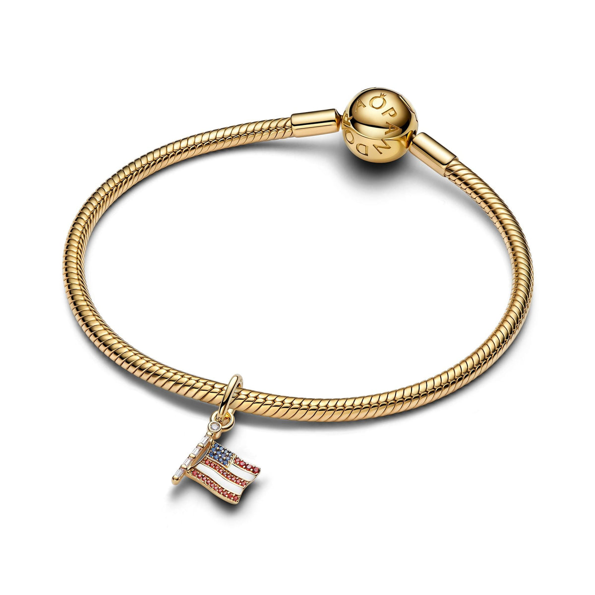 Pandora American Flag Dangle