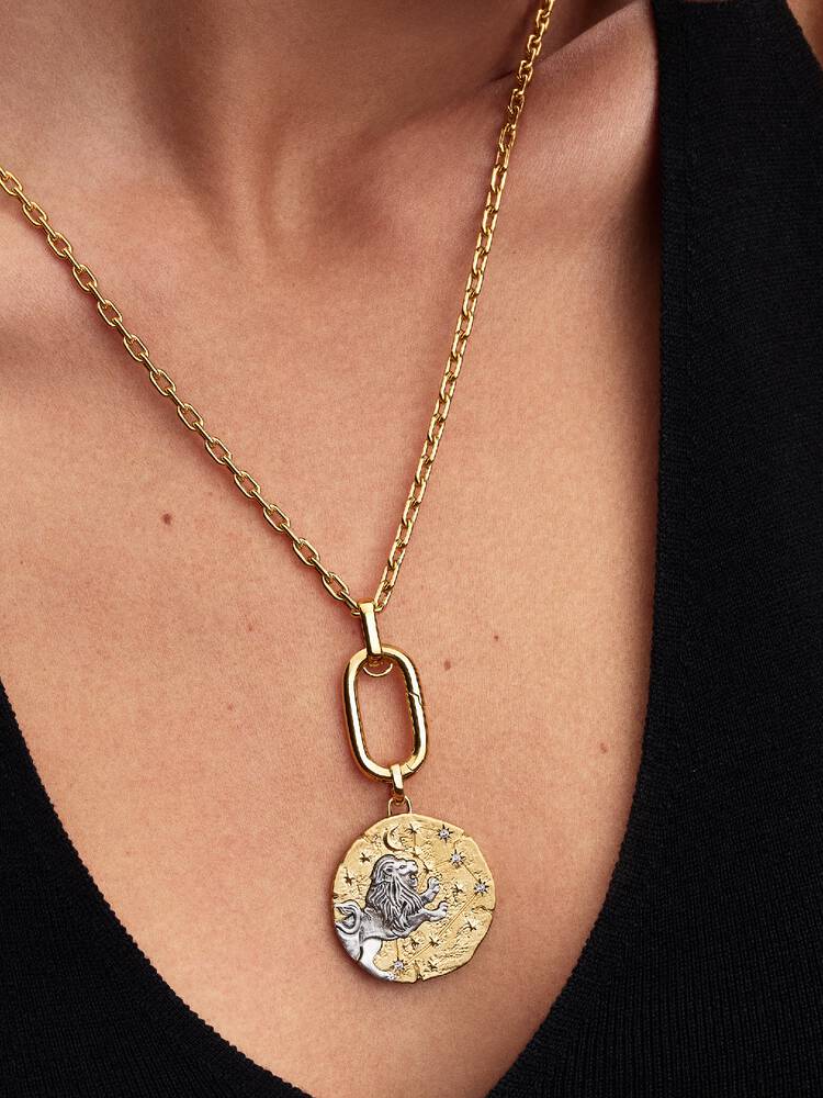 Pandora Leo Zodiac Oversized Medallion Charm
