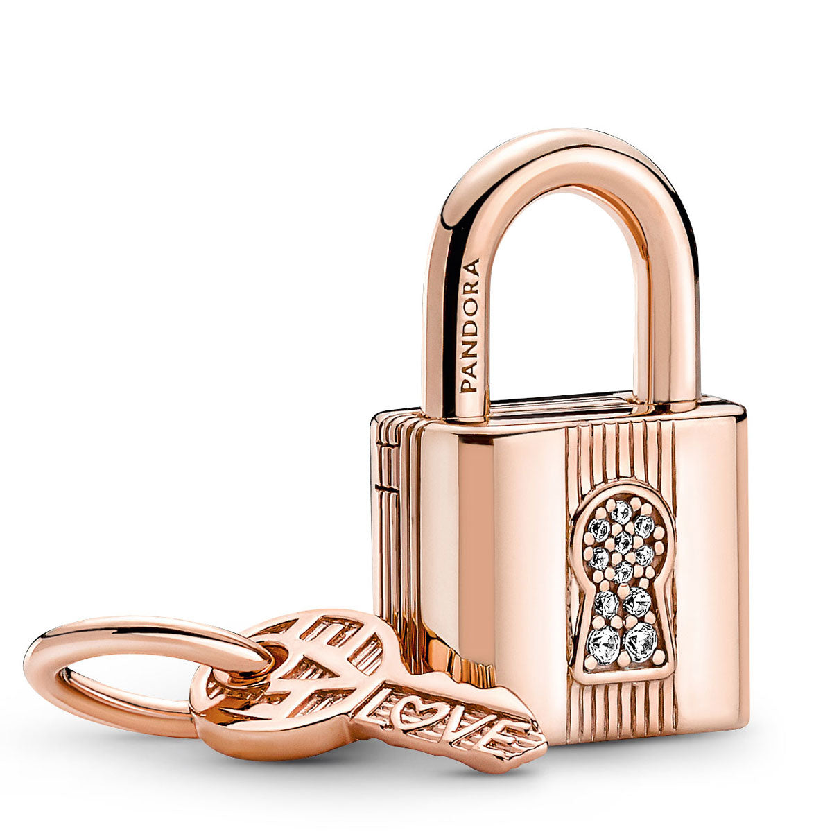 Pandora Padlock & Key Dangle Charm