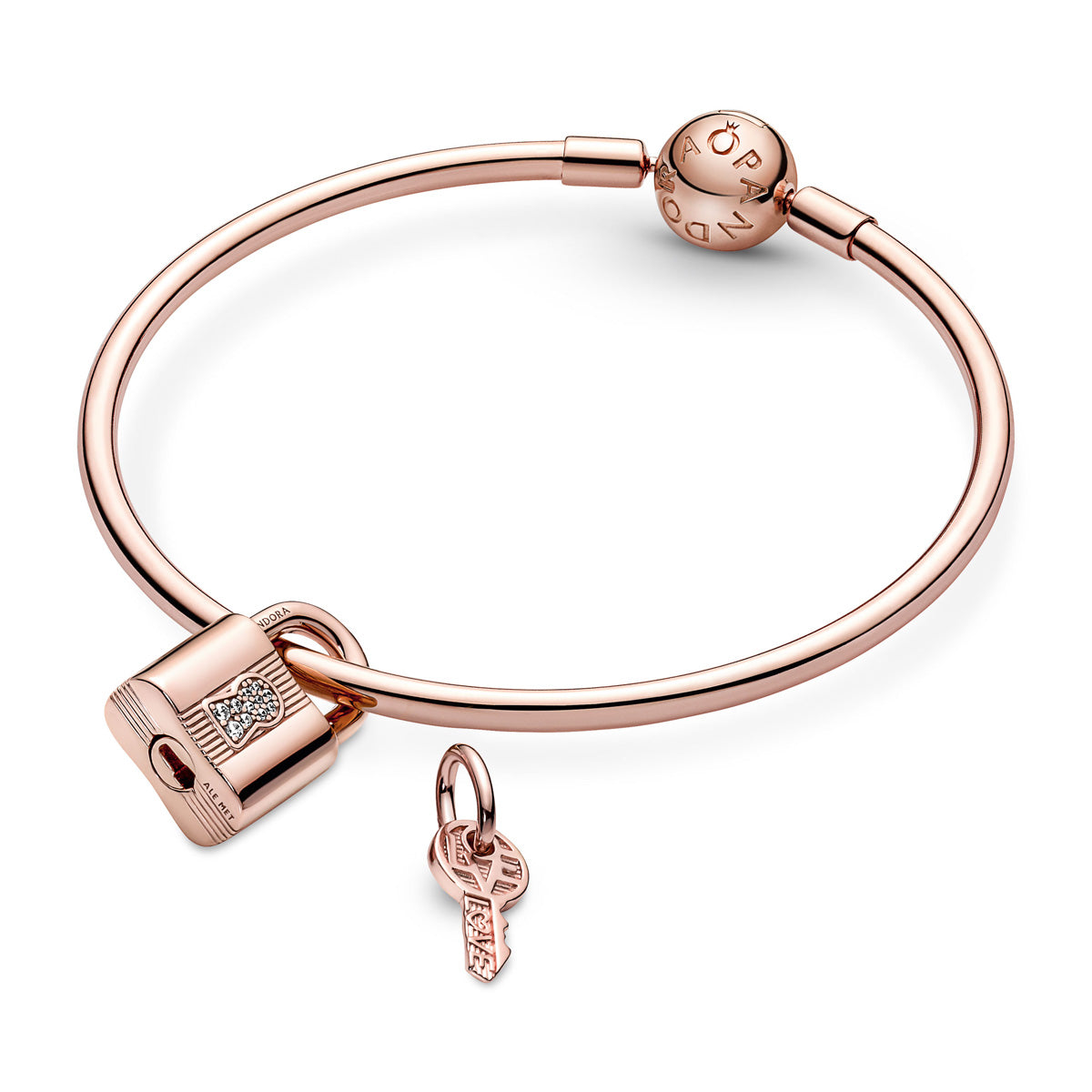 Pandora Padlock & Key Dangle Charm