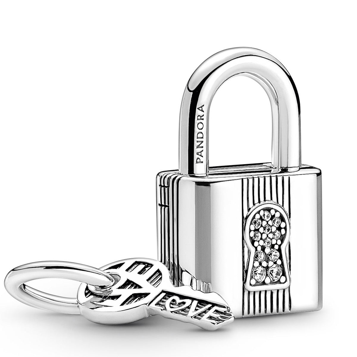 Pandora Padlock & Key Dangle Charm